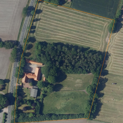 Quelle: LGLN OpenGeodata Niedersachsen, eigene Hervorhebung durch gelbe Linie.